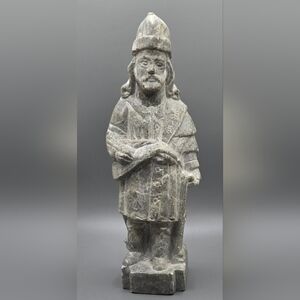 Santa Rita Pedra Sabao Soapstone Carving 7.5" Tall